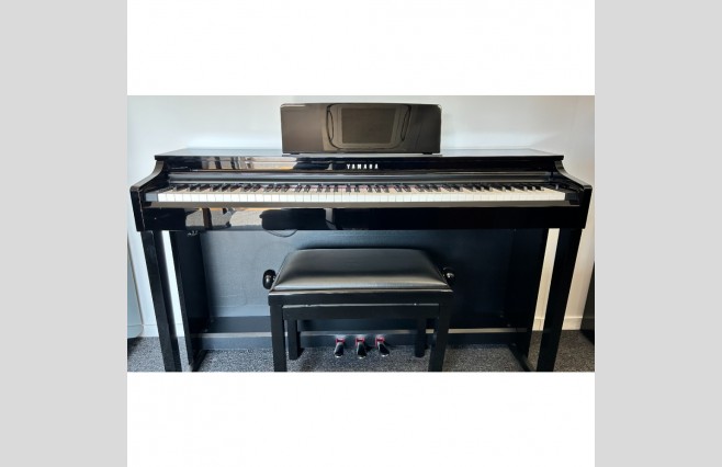 Yamaha CLP525 Polished Ebony Digital Piano, Used - Complete Package (SN:BCWP01008) - Image 1